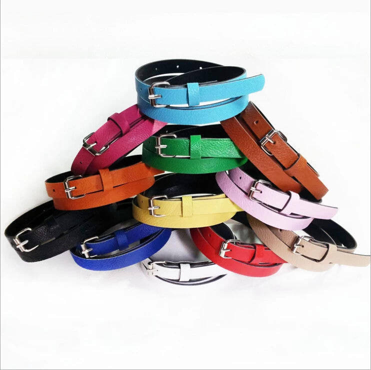 Multi-Color Women Belts Metal Buckle Wild Casual Thin Belts Female Cinto Femme Female Strap Belly Chain Nice Gift For Women