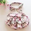Baby Summer Style Bloomers Baby Ruffle Panties With Headband Ruffled Shorts Baby Girls