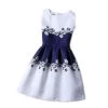 Cartoon Castle Summer Sleeveless Girls Print Dress Knee Length Princess A-Line Dress Clothes For Kids 6 To 12 Years Old Kids