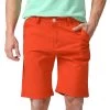 Men Shorts Straight Knee Length Zipper Shorts Plus Size Fashion Casual Bermuda Masculina White Black Green Red Y1030