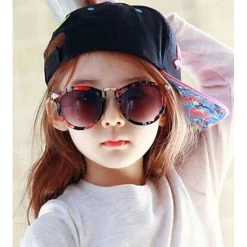 Arrow Kids Sunglasses Fashion Korean Sunglasses UV400 Retro Round Frame Glasses For Children