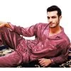 Mens Silk Satin Pajamas Set Pajama Pyjamas PJS Sleepwear Set Loungewear