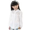Spring Arrival Kids Clothes Girls White Blouse Children's Fashion Long-sleeved Cotton Girls Blouse