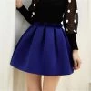 Neoprene Space Cotton Elastic Force High Waist Skirts Pleated Skirt Women Tutu Skirt Casual