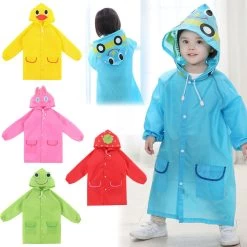 Poncho Waterproof Kids Rain Coat For Children Raincoat Rainwear/Rainsuit,Kids Boy Girl Animal Style Raincoat W1S1