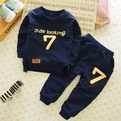 Winter Children Clothing Sets Boys Girls Keep Warm Long Sleeve Sweaters+Pants Kids Clothes Sports Suit For Girls