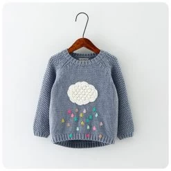 Winter Children Cartoon Baby Sweater Compliance In Children's Sweaters Warm Girl Long Sleeve Shirts