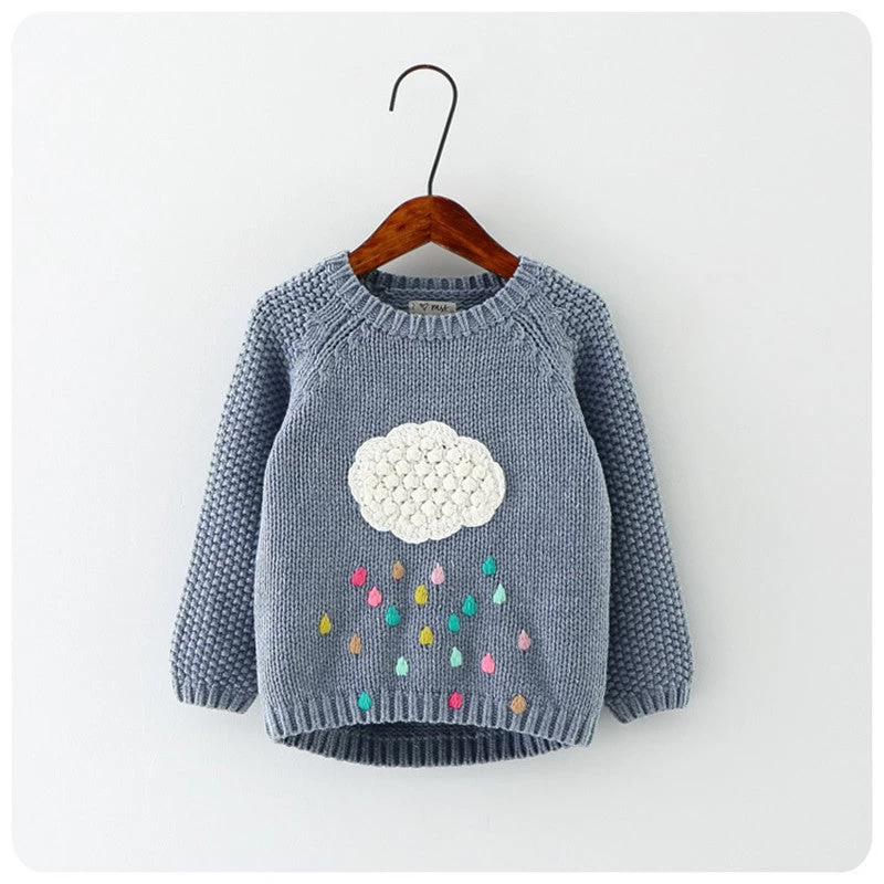 Winter Children Cartoon Baby Sweater Compliance In Children's Sweaters Warm Girl Long Sleeve Shirts