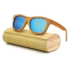 Fashion Products Men Women Glass Bamboo Sunglasses Au Retro Vintage Wood Lens Wooden Frame Handmade