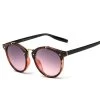 Vintage Round Sunglasses Women Designer Eyewear UV400 Gradient Female Retro Sun Glasses