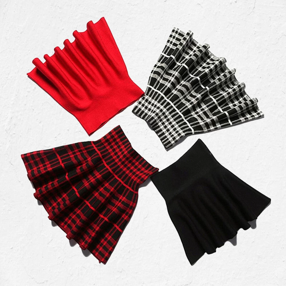 Autumn Winter Girl Skirts Baby High Waisted Skirt Girls Knit Skirts Children Clothing Solid Cotton Princess Party Pleated Skirt