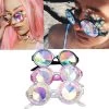 Fashion Retro Round Kaleidoscope Sunglasses Men Women Designer Eyewear Kaleidoscope Lens Glasses Oculos De Sol