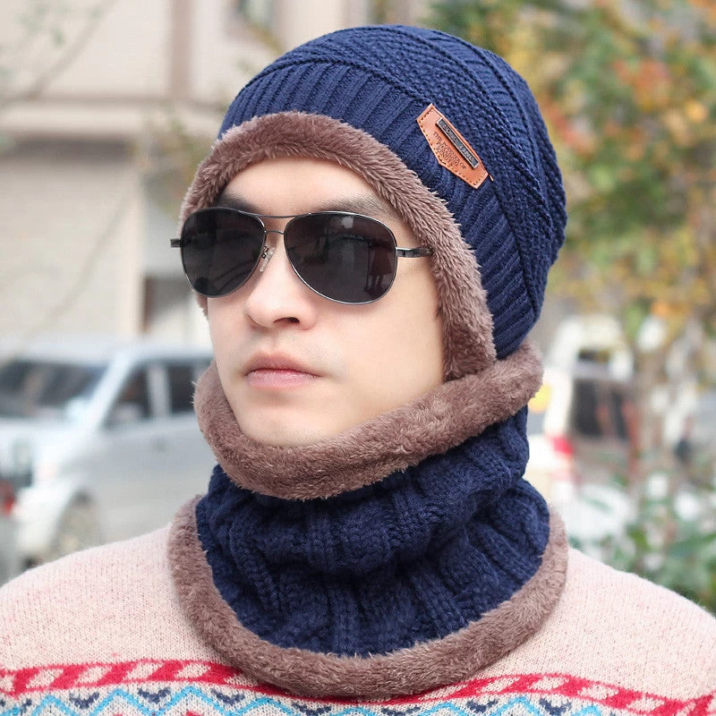 Men Warm Hats Beanie Hat Winter Knitting Wool Hat For Unisex Caps Lady Beanie Knitted Caps Women's Hats Outdoor Sport Warm