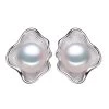 Fashion Shell Design Pearl Earring 925 Sterling Silver Earrings Pearl Jewelry Earrings