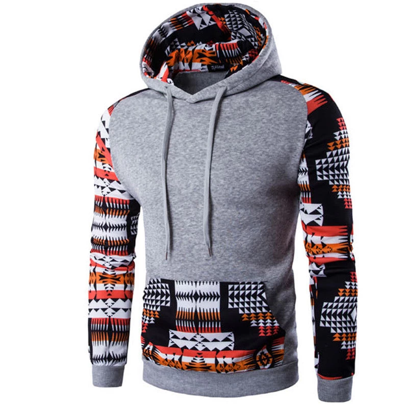 Hoodies Men Hombre Hip Hop Male Hoodie Digital Printing Sweatshirt Suit Mens Splice Slim Fit Men Hoody XXL QMCG