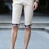 Fall Men Cropped Trousers Fashion Men's Leisure Pocket Trousers