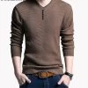 Solid Color Pullover Men V Neck Sweater Men Long Sleeve Shirt Mens Sweaters Wool Casual Dress Cashmere Knitwear Pull Homme