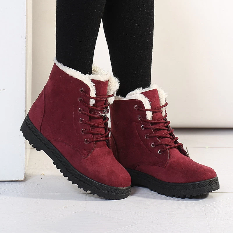 Women Boots Winter Boots Warm Snow Boots Fashion Platform Shoes Women Fashion Ankle Boots - Image 2