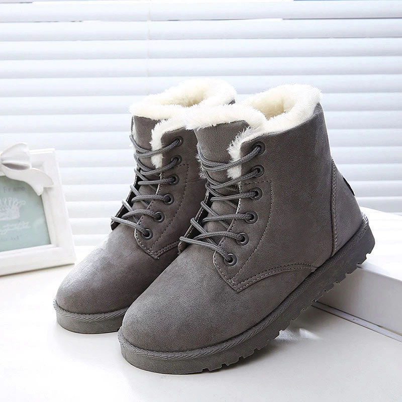 Women Boots Fashion Snow Shoes Women Winter Boots Warm Fur Ankle Boots For Women Winter Shoes - Image 4