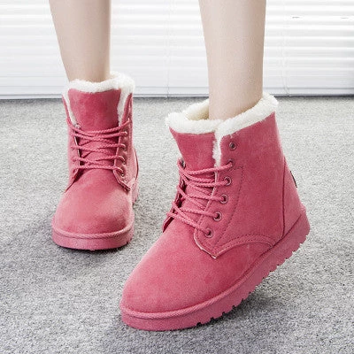 Women Boots Fashion Snow Shoes Women Winter Boots Warm Fur Ankle Boots For Women Winter Shoes - Image 12