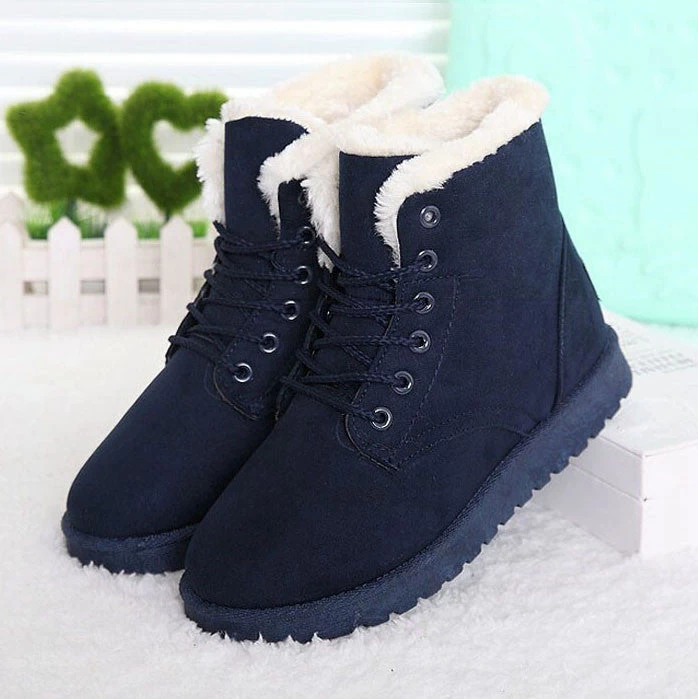 Women Boots Fashion Snow Shoes Women Winter Boots Warm Fur Ankle Boots For Women Winter Shoes - Image 11