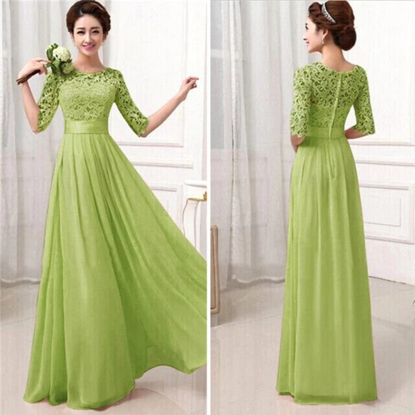 Women Long Sexy Evening Party Ball Prom Gown Formal Dresses - Image 2