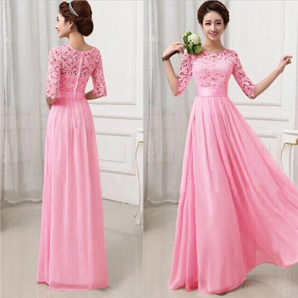 Women Long Sexy Evening Party Ball Prom Gown Formal Dresses - Image 3