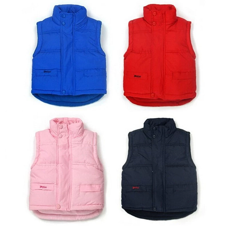 Baby Boys Girls Winter Waistcoat Kids Warm Jacket Baby Thick Vest Jacket Children Clothing Coat 2210 01