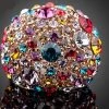 AZORA Gorgeous Rose Gold Plated Multicolour Stellux Austrian Crystal Ring TR0102